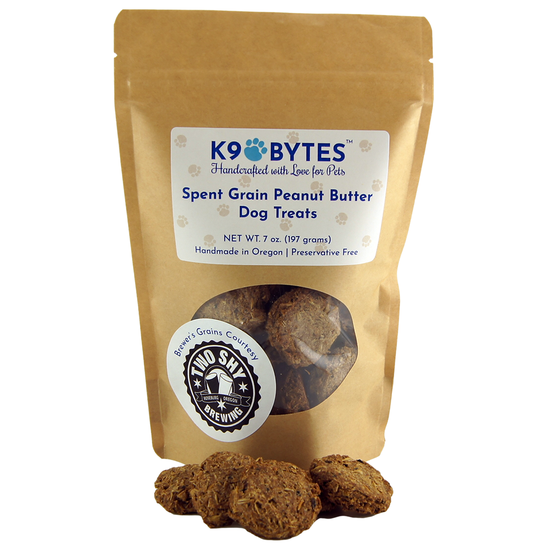 SPENT GRAIN PEANUT BUTTER DOG TREATS