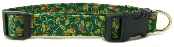 GOLDEN HOLLY DOG COLLAR