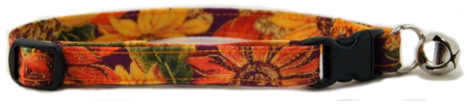 PUMPKINS & SUNFLOWERS CAT COLLAR